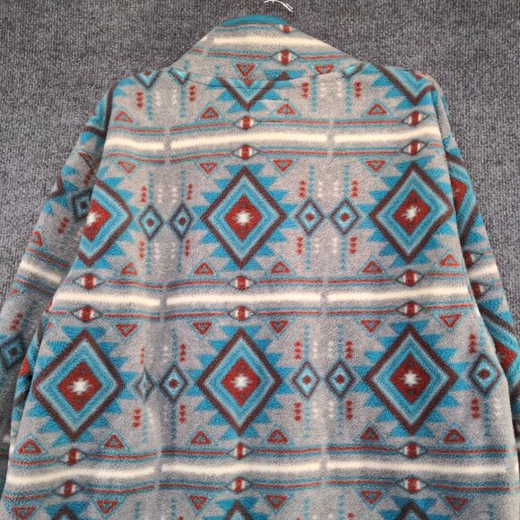 Massive Outdoor Men's Fleece Sweatshirt Multi 2XL Aztec Southwest Polyester - Picture 8 of 13